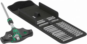 ZESTAW KOŃ. Z GRZECHOTKĄ TYPU T 1/4" 17cz. ETUI KRAFTFORM KOMPAKT 400 RA SET1 WERA WERA05023471001