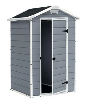 KETER DOMEK OGRODOWY MANOR 4x3 SZARO/BIAŁY 128 x 94 x 196cm CURVER/KETER CRV230446