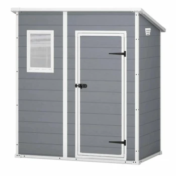 KETER DOMEK OGRODOWY MANOR 6x4 SZARO/BIAŁY 183,5 x 111 x 200,5cm CURVER/KETER CRV230394