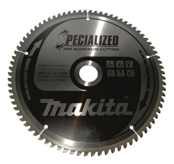 PIŁA TARCZOWA 260x30x80z SPECJALIZED ALUMINIUM MAKITA MB-33320