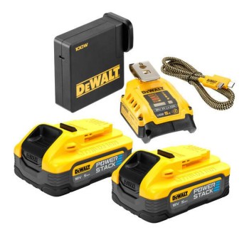 ŁADOWARKA / ADAPTER USB +2x5,0Ah POWER STACK DEWALT DCB094H2-QW