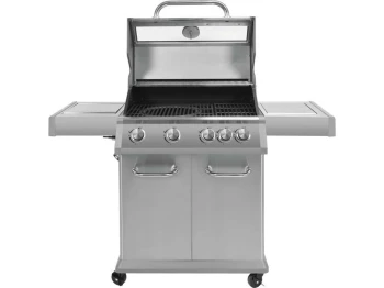 GRILL GAZOWY 4+1 STAL NIERDZEWNA 14,2KW / SZYBA YATO YG-20003