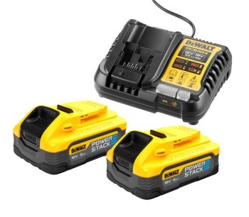 ŁADOWARKA DCB1104 +2x5,0Ah POWERSTACK DCB1104H2 DEWALT DCB1104H2-QW