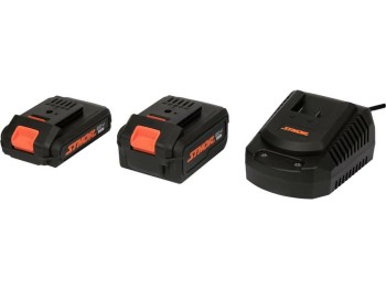 STHOR ZESTAW STARTOWY 20V 1x2,0Ah + 1x4,0Ah + ŁADOWARKA TOYA T78262