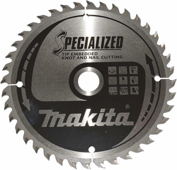 PIŁA TARCZOWA 165x20x40z SPECJALIZED DREWNO (Z GWOŹDZIAMI I SĘKAMI) MAKITA MB-33168
