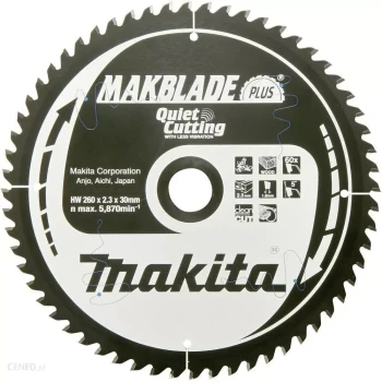 PIŁA TARCZOWA 260x30x48z MAKBLADE PLUS DREWNO MAKITA MB-33495