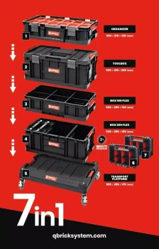 QBRICK SYSTEM TWO ZESTAW 7 w 1 595 x 395 x 825 PATROL Z252603PG002