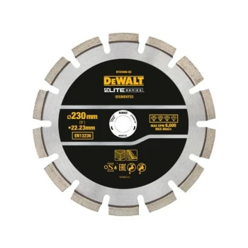 TARCZA DIAM.SEG. 230mm ELITE ASFALT/BETON DEWALT DT20466-QZ