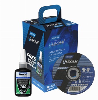 TARCZA.VULCAN 125 x 1,6 /100szt.+ KLEJ ONE BOND NORTON N66252850551