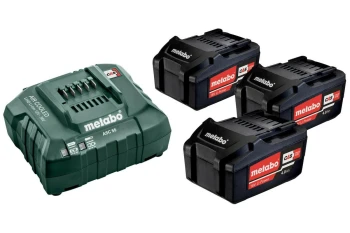 METABO.ZESTAW AKUMULATORÓW 3x4.0Ah +ŁADOWARKA ASC 55