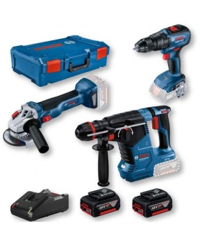 BOSCH ZESTAW COMBO 18V (GSB 18V-50 + GWS 18V-10 + GBH 187-LI) 2x5,0Ah +XL-BOXX