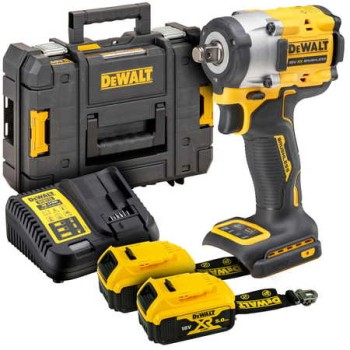 KLUCZ UDAROWY 1/2" 18V DEWALT DCF921P2LRT 406Nm 2x5,0Ah TSTAK PIERŚCIEŃ, BEZ ŁADOWARKI, LANYARD READ