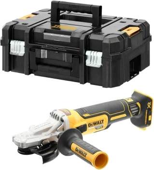 DEWALT SZLIFIERKA KĄT. 18V DCG405FNT 125mm BL PŁASKA GŁOWICA TSTAK