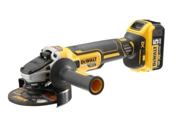 DEWALT SZLIFIERKA KĄTOWA 18V DCG405P2 125mm 2x5,0Ah BL WŁ. SUWAKOWY