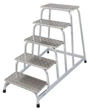 Schodki montażowe 1x5 3m Krause Stabilo 805058 z mocnego aluminium