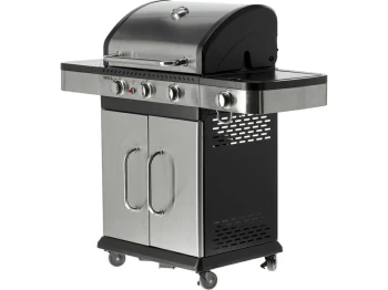 YATO GRILL GAZOWY 3+1, STAL NIERDZEWNA 11,2KW