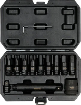 YATO KLUCZE TORX / HEX UDAROWE 12 elem. 10655