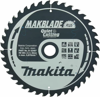 MAKITA PIŁA TARCZOWA  260x30x40z MAKBLADE PLUS DREWNO