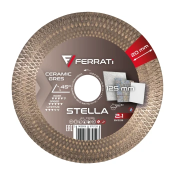 Tarcza diamentowa tnąca i szlifująca 2in1 125mm Ferrati STELLA (F20106)