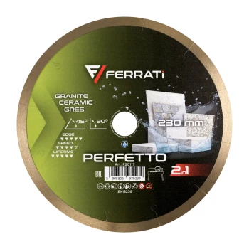 Tarcza diamentowa tnąca 2in1 230mm Ferrati PERFETTO (F20117)