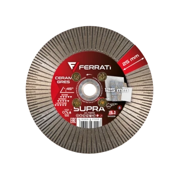 Średni zestaw diamentowych otwornic do gresu VITALE, rozmiary 6mm, 8mm, 10mm, 12mm, 20mm, 30mm, 35mm, 50mm, 68mm + adapter (M14 to Ferrati HEX) (F40138)