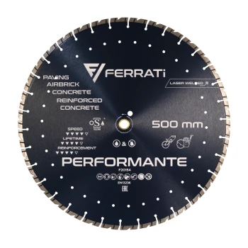 Tarcza diamentowa tnąca 500mm Ferrati PERFORMANTE (F20154)