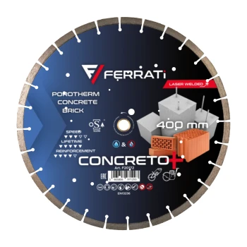 Tarcza diamentowa tnąca C3-W 400mm CONCRETO Ferrati PLUS (F20172)