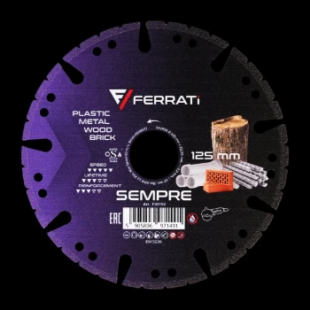 Tarcza diamentowa tnąca 125mm Ferrati SEMPRE (F20192)